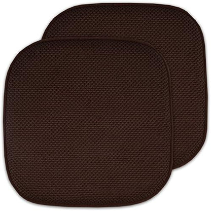 Sweet Home Collection 2 Pack Memory Foam Honeycomb Nonslip Back 16" x 16" by SweetHomeCollection