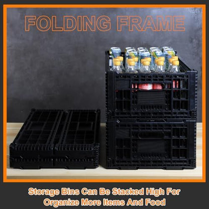 Collapsible Storage Bin Container，52 Liter Transfer heavy duty plastic storage - Image 3