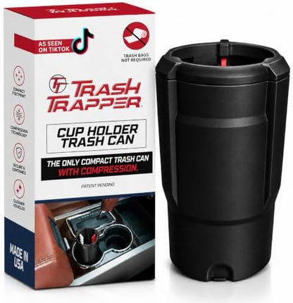 Trash Trapper Car Trash Can Cup Holder | Trash Can by TrashTrapper
