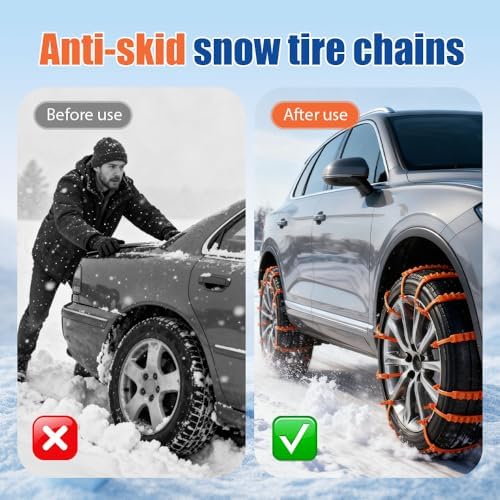 Universal Anti-Skid Snow Tire Chains, 2026 New Emergency Traction Cables - Image 6