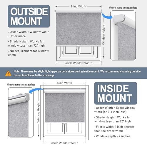 AOSKY Blackout Cordless Roller Shade - Image 6