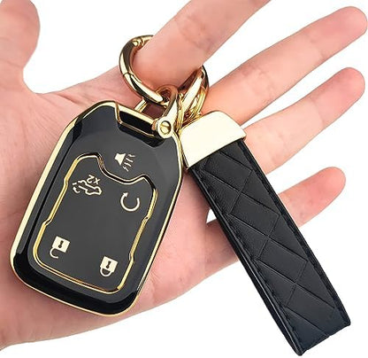 OLLEN 5-Button TPU Key Fob Cover, Fit by OLLEN