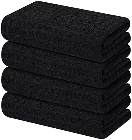 Homaxy Microfiber Waffle Weave Kitchen Towels, 4 Pack by Homaxy