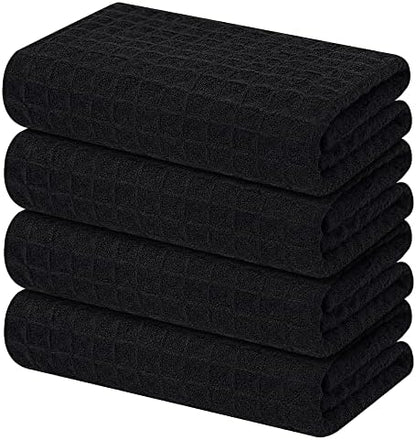 Homaxy Microfiber Waffle Weave Kitchen Towels, 4 Pack by Homaxy