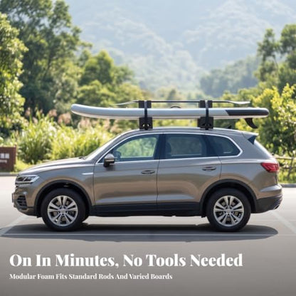 Non-Slip Foam Roof Rack Pads Compact, Soft Roof Rack Pads, Paddleboarders - Image 3
