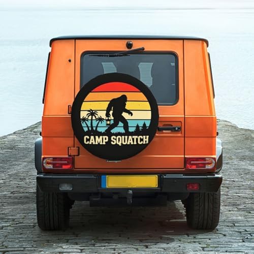 Camp Squatch Spare Tire Cover Waterproof Wheel Cover 14 Inch Universal Fit - Image 2