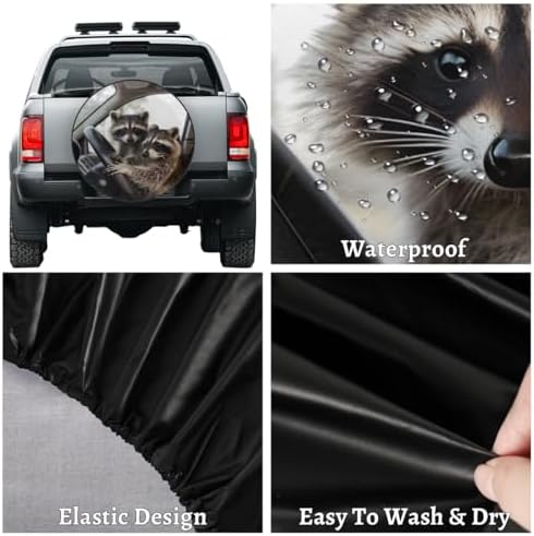 Raccoon Spare Tire Cover Waterproof Dust-Proof Spare Wheel Covers - Image 4