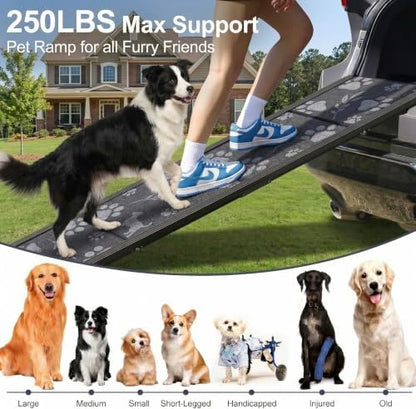 Dog Ramp for Car – Extra Wide 67" x 20" Foldable Pet Ramp. - Image 5