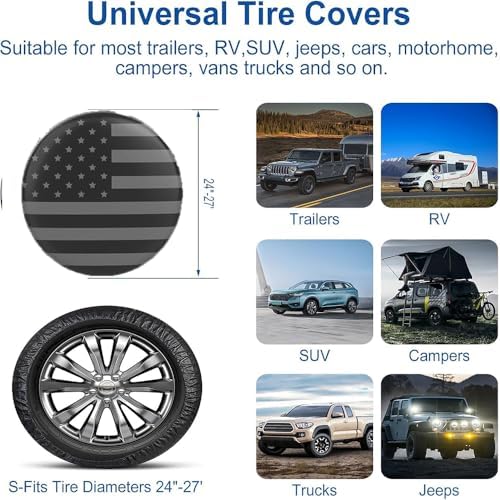 Waterproof Leather Spare Tire Cover - Image 5