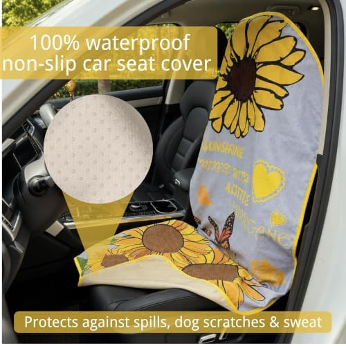Waterproof Car Seat Cover for Front Seats, Protector for Cars SUVs Trucks - Image 2