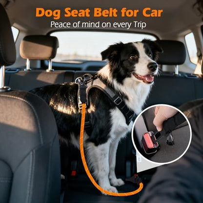 PetBonus Dog Seat Belt for Car, Durable Rope Dog Car Harness for Vehicle - Image 3