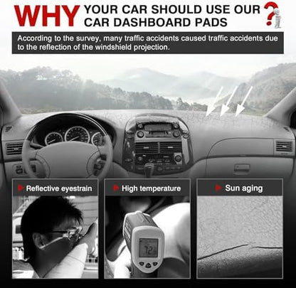 Autorder Dashboard Cover Mat for Toyota Sienna 2004-2010 Accessories Dash Cover - Image 2