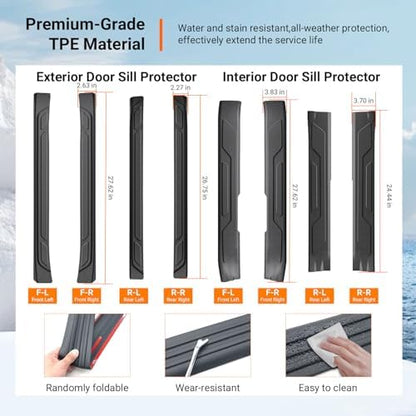 powoq 8Pcs Door Sill Protectors Compatible - Image 5