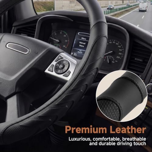 West Llama Semi Truck Steering Wheel Cover, Universal Fit 17.5-18 Inch Large - Image 4
