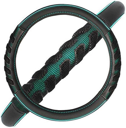 Flying Banner car Steering Wheel Cover Faux Leather Massage Universal fit 3D - Image 3