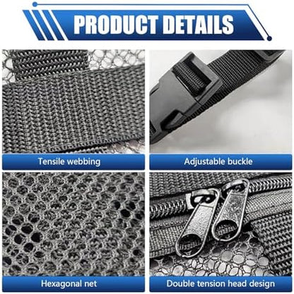 Car Ceiling Cargo Net Pocket, Universal Heavy Duty Automotive Roof Storage - Image 3
