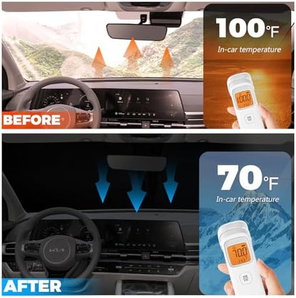 Foldable Front Windshield Sunshade fit - Image 3