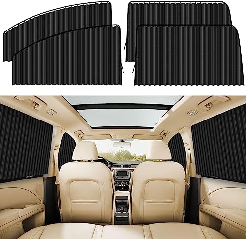 ZATOOTO Car Window Shades for Side Window, Magnetic Car Curtains, 4 Pack by ZATOOTO