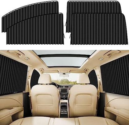 ZATOOTO Car Window Shades for Side Window, Magnetic Car Curtains, 4 Pack by ZATOOTO