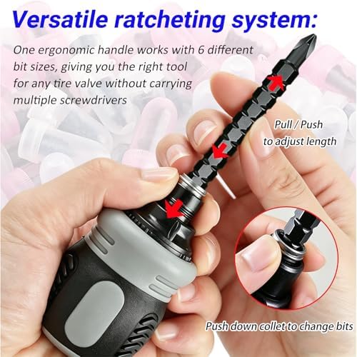 29PCS Tire Repair Rubber Nail Kit, Premium Spiral Screw-in Tire Plugs - Image 3