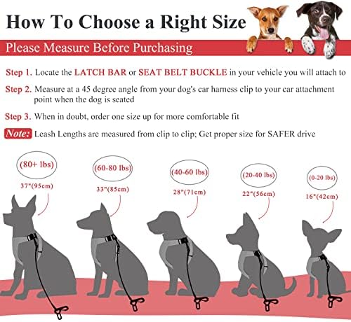 VIVAGLORY Dog Seatbelt Tuffbelt Dog Car Harness - Image 5
