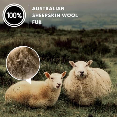 Andalus Brands Luxury Fluffy Car Steering Wheel Covers – Genuine Merino - Image 2