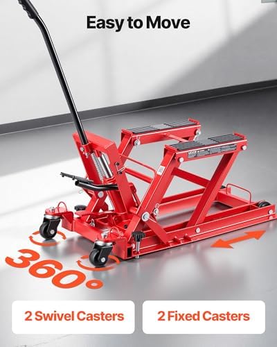 VEVOR Hydraulic Motorcycle Lift Jack, 1500 lbs Capacity, ATV Lift Jack Portable - Image 6