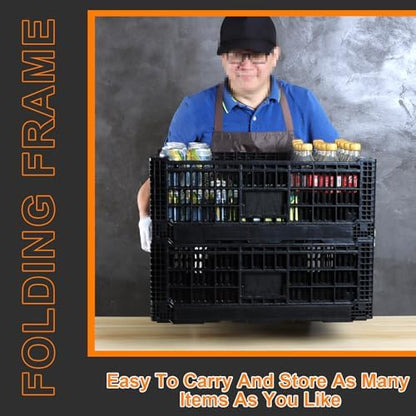 Collapsible Storage Bin Container，52 Liter Transfer heavy duty plastic storage - Image 2