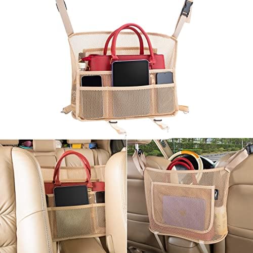 eing Car Organizers and Storage Mesh Bag, Purse Holder, Car Net Pocket Handbag by eing