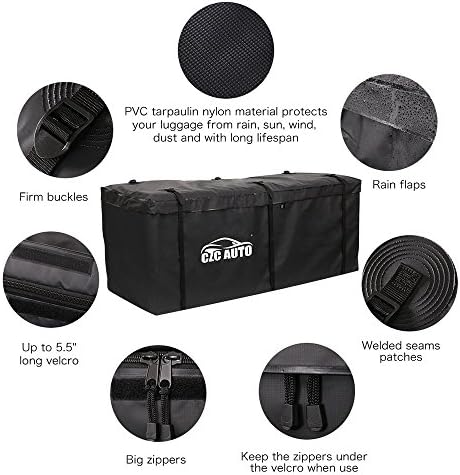 CZC AUTO Hitch Cargo Carrier Bag, 20 cu. ft Waterproof - Image 2