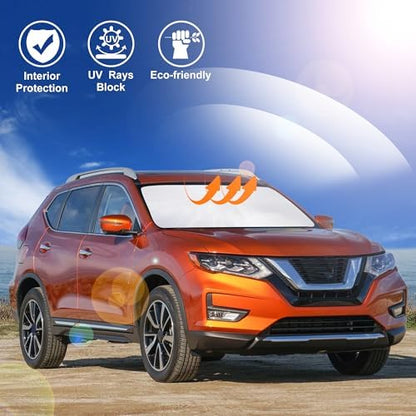 Windshield Sun Shade for 2014-2020 Nissan Rogue Accessories - Image 5