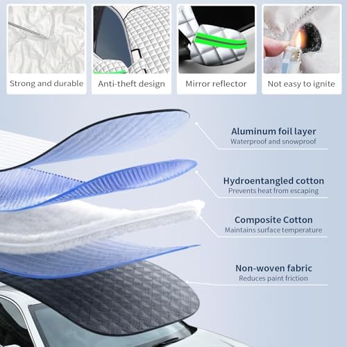 Winter Windshield Covers for Ice and Snow&Winter Car Essentials, Car Anti-Snow - Image 5