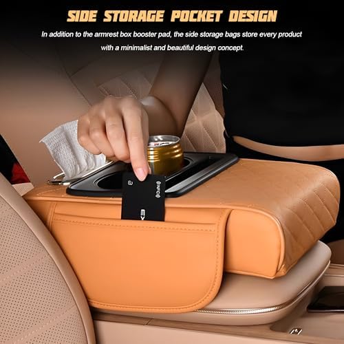 Zpana 4 in 1 Car Center Console Armrest Pillow, Memory Foam - Image 6