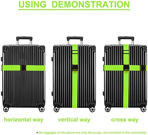 Chelmon Luggage Straps for Suitcases TSA Approved Travel Essentials 8 Pack - Image 5
