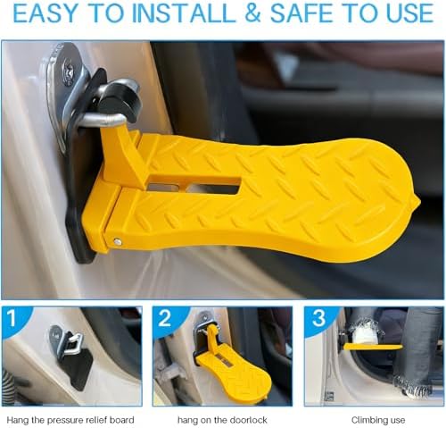 2PCS Car Door Step for Car Roof Access Extra-Long Fits SUVs - Image 3