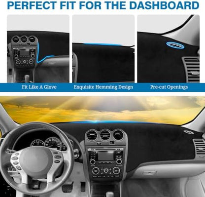 FIILINES Dash Cover for 2007-2012 Nissan Altima, Dashboard Mat Exact Fit for - Image 4