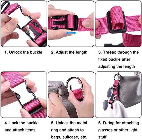 Wisdompro Jacket Gripper Travel Strap, Add a Bag Luggage Straps - Image 6