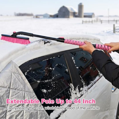 44 Inch Extendable Snow Brush for Car, Ice Scraper - Image 4