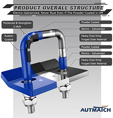 AUTMATCH Hitch Tightener Anti-Rattle Clamp - Image 5