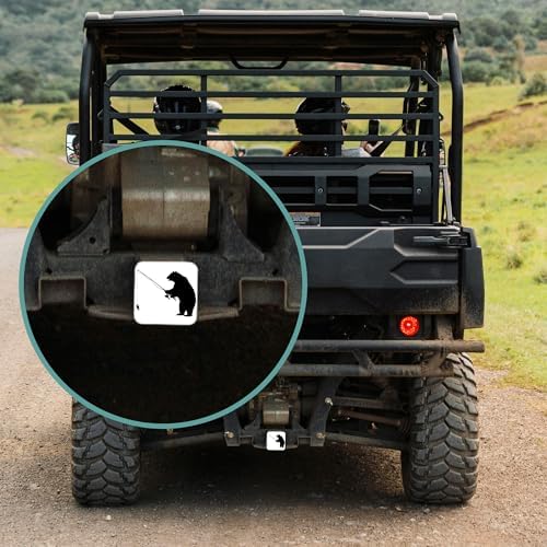 Trailer Hitch Cover, Wild Bear Fishing Tow Hitch Cover - Image 7