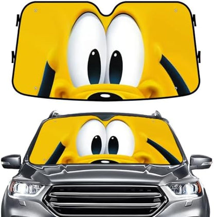 GENANY Yellow Dog Windshield Sun Shade 55 x 30 Inch by GENANY