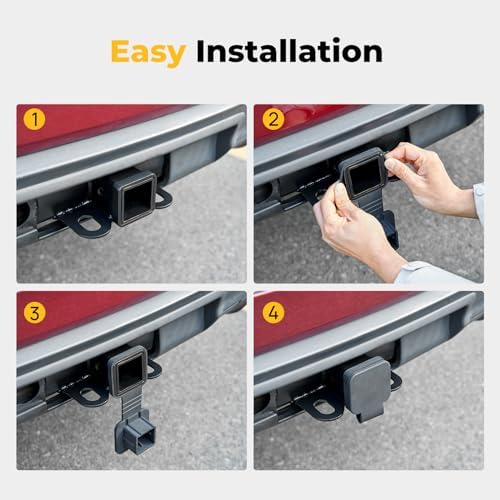 BougeRV 2 Inch Trailer Hitch Cover, Tow Tube Plug Insert Cap, 1 Pack - Image 5