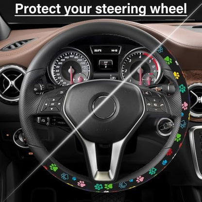 Steering Wheel Cover Neoprene Material Most Cars Men&Women Universal 15 inch - Image 5