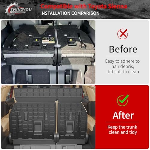 Cargo Mat & Backrest Mats for 2021-2026 Toyota Sienna 7&8 Seats - Image 2