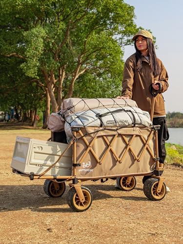 Whitsunday Collapsible Folding Wagon Heavy Duty Utility Beach Wagons - Image 2