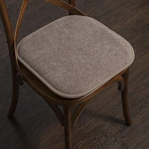 Sweet Home Collection Chair Cushion Memory Foam Pads Honeycomb Pattern Slip Non - Image 5