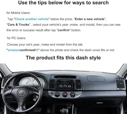 Yiz Dash Cover Mat Pad Fit for Toyota Camry 2002-2006 J40 - Image 2