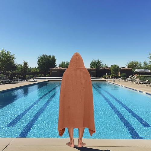 COTTON CRAFT Hooded Bath Towel for Adults – 100% Cotton Waffle Weave Towel - Image 2