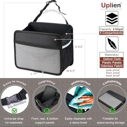 Car Back Seat Organizer and Storage Bag, Premium 1680D Oxford Cloth Collapsible - Image 3