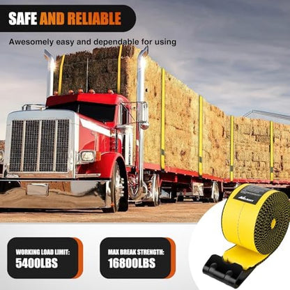 Nilight Truck Straps 4" x 30' Heavy Duty Tie Down - Image 5